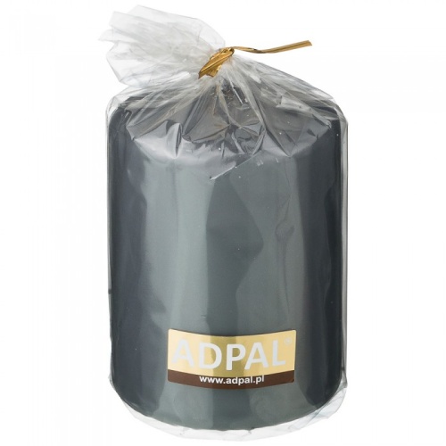 Свеча-цилиндр 7*10см ЛАКИРОВАННЫЙ СЕРЫЙ Adpal 348-841 фото 2