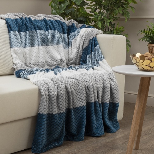 Плед 150*200см фланель СИНИЙ Absolute TF FNJPs BL 1520 фото 5