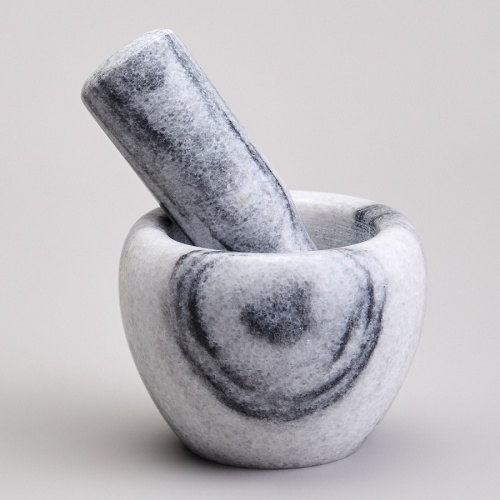 Ступка с пестиком мрамор 10*8см Agness 925-131 фото 2