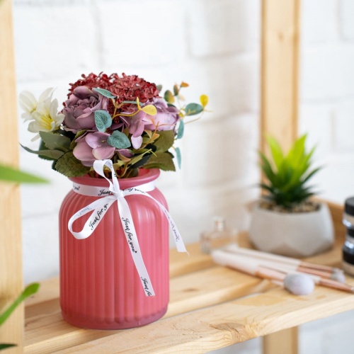 Композиция цветочная 10,5*25см ФАНТАЗИЯ розовый Магамакс Fancy86 фото 2