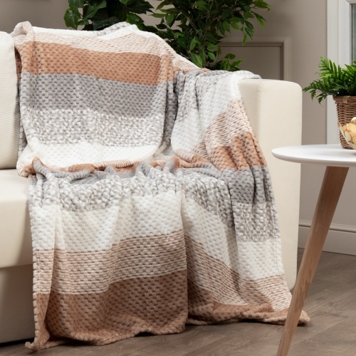 Плед 150*200см фланель БЕЖЕВЫЙ Absolute TF FNJPs BE 1520 фото 5