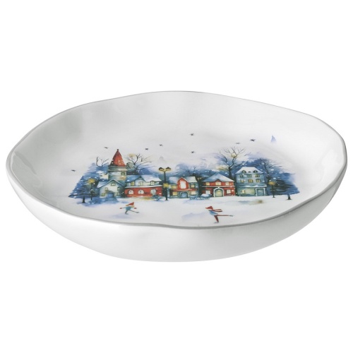 Тарелка десертная керамика 17см С НОВЫМ ГОДОМ ЗИМНИЕ ЗАБАВЫ Agness 358-2336 фото 2 Тарелка десертная керамика 17см С НОВЫМ ГОДОМ ЗИМНИЕ ЗАБАВЫ Agness 358-2336 фото 2