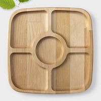 Менажница из берёзы 5-ти секц. 25*25см КУХНИ МИРА квадрат Доляна 6860741