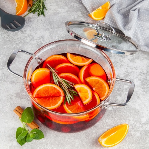 Кастрюля жар. стекло 2,3л Appetite STUDIO со стекл. крышкой CRF-4 фото 3