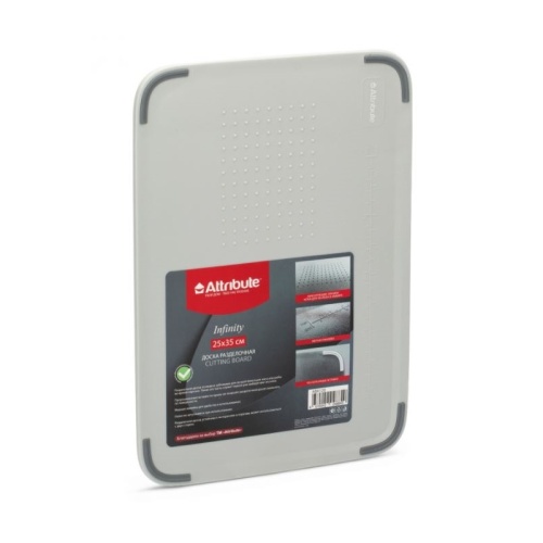 Доска разделочная пластик 35*25см INFINITY Ассорти Attribute ABX120 фото 2