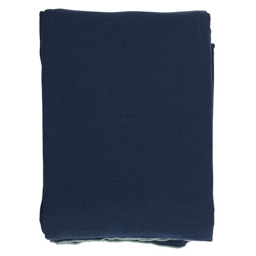 Покрывало 230*250см хлопок ESSENTIAL темно-синий Tkano фото 2 Покрывало 230*250см хлопок ESSENTIAL темно-синий Tkano фото 2