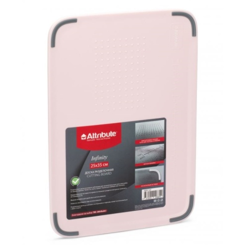 Доска разделочная пластик 35*25см INFINITY Ассорти Attribute ABX120 фото 4