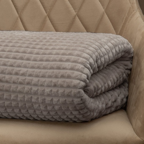 Плед 200*220см фланель БЕЖЕВЫЙ Absolute FF FNJq BE-GY3 006/2022 NC фото 6