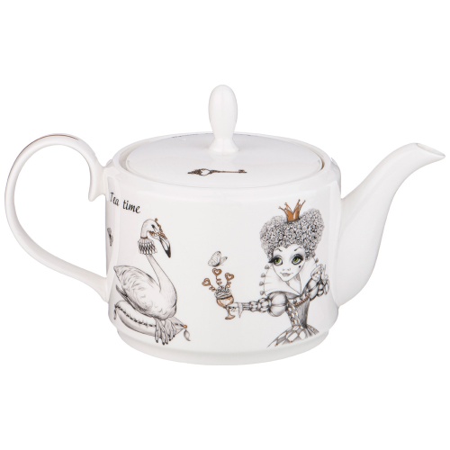 Чайник заварочный фарфор 1000мл Lefard WONDERLAND КОРОЛЕВА 590-440 фото 2
