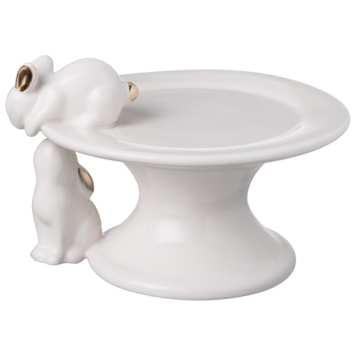 Блюдо из фарфора 16,8*14,5*10,5см КРОЛИКИ на ножке Lefard 146-2289 фото 2