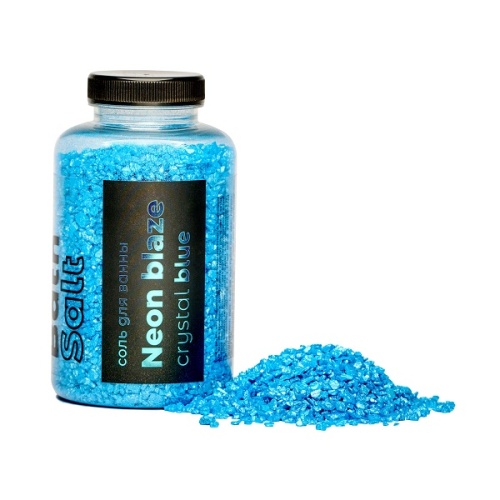 Соль для ванны FABRIK COSMETOLOGY 500г Neon Blaze Crystal blue фото 2