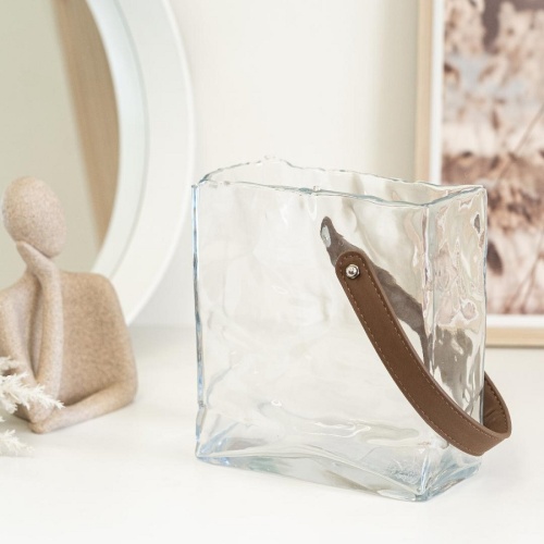 Ваза стекло 17*11,5*19см СУМКА Магамакс CSA-37M фото 4