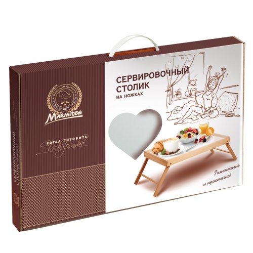 Столик дерево 52*33*4см со складными ножками Marmiton 17044 1/5 фото 4 Столик дерево 52*33*4см со складными ножками Marmiton 17044 1/5 фото 4