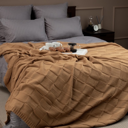 Плед 150*200см акрил DOLCE БЕЖЕВЫЙ Buenas Noches SV 1520 BE фото 3