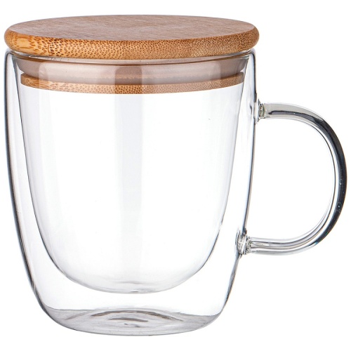 Кружка с двойными стенками 410мл DOUBLE-WALL с крышкой Agness 887-247 фото 2