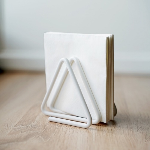 Салфетница металл 9,5*9,5*10,5см ГЕОМЕТРИЯ белый Магамакс LB-22-WT фото 3 Салфетница металл 9,5*9,5*10,5см ГЕОМЕТРИЯ белый Магамакс LB-22-WT фото 3