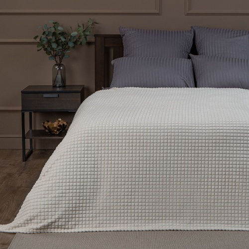 Плед 150*200см фланель МОЛОЧНЫЙ Absolute FF FNJq ML 1520 11-0105 фото 2