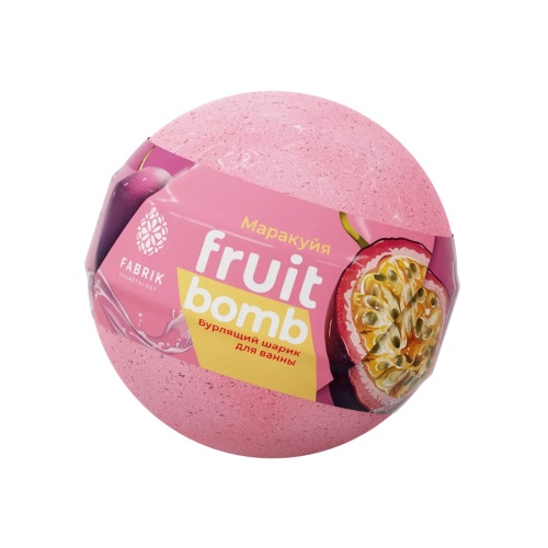 Соль для ванны бурлящая FABRIK COSMETOLOGY 120г Шарик Mono Fruit Bomb Маракуйя фото 2