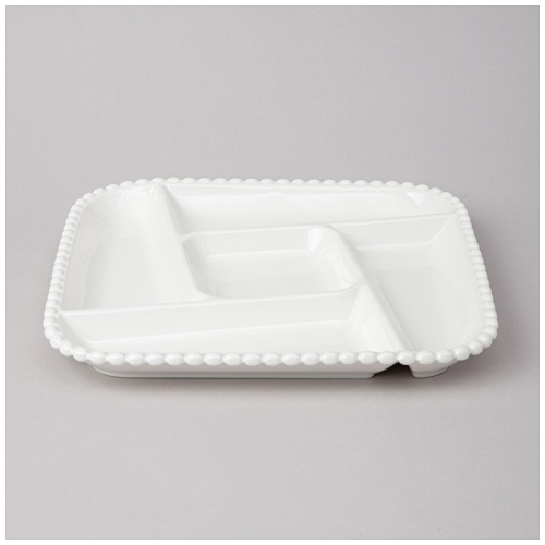 Менажница из фарфора 5-ти секц. 26,5*26,5см PEARL квадрат Lefard 761-095 фото 2 Менажница из фарфора 5-ти секц. 26,5*26,5см PEARL квадрат Lefard 761-095 фото 2