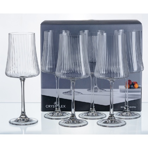 Набор бокалов для вина 6шт 360мл XTRA OPTIC декорированные Crystalex 40862/47/360 фото 2