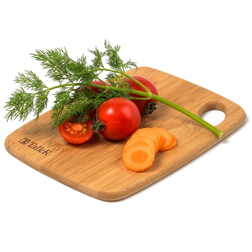 Доска разделочная бамбук 20,5*14,7см с отверстием Taller TR-52214 фото 2