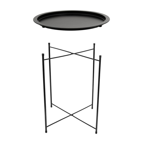 Столик металл 47*50,5см ЧЕРНЫЙ складной Магамакс Org-15 фото 2 Столик металл 47*50,5см ЧЕРНЫЙ складной Магамакс Org-15 фото 2