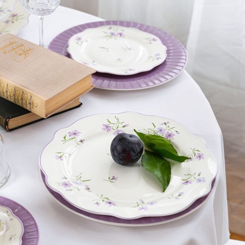 Тарелка обеденная фарфор 27,1см ЛЕТНИЕ ВОСПОМИНАНИЯ Home Queen 77101 фото 10