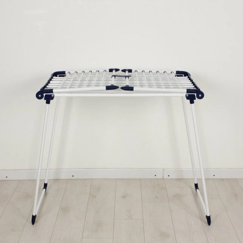 Сушилка для белья 25м QUATRO напольная (бело-синий) Joy Home 15025 фото 6