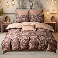 КПБ Евро сатин 50*70см+70*70см ПРЕМИУМ ЛЬВЫ И ОЛЕНИ Viva Home Textile