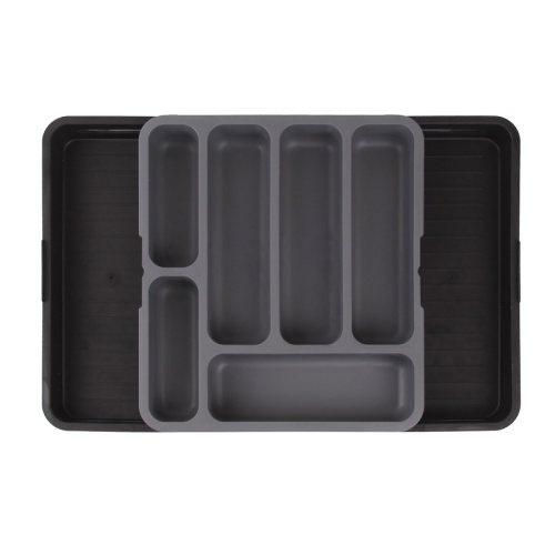 Лоток для столовых приборов 35*31см раздвижной Gondol G-87-GR фото 4