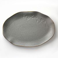 Блюдо из керамики 34*23см СКАНДИ овальное Dolce Ceramo 10182357