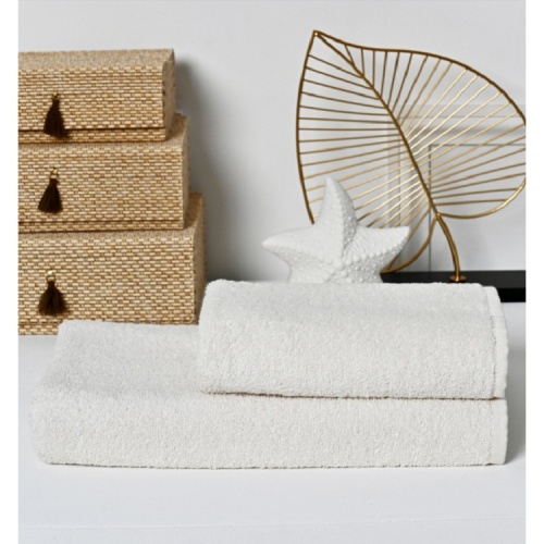 Полотенце махровое 70*140см ЭПОНЖ кремовый АМБ (TR) фото 2