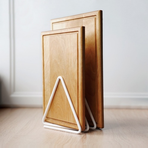 Подставка для досок 3 секции 11,8*15*13,3см ГЕОМЕТРИЯ белый Магамакс LB-23-WT фото 4 Подставка для досок 3 секции 11,8*15*13,3см ГЕОМЕТРИЯ белый Магамакс LB-23-WT фото 4