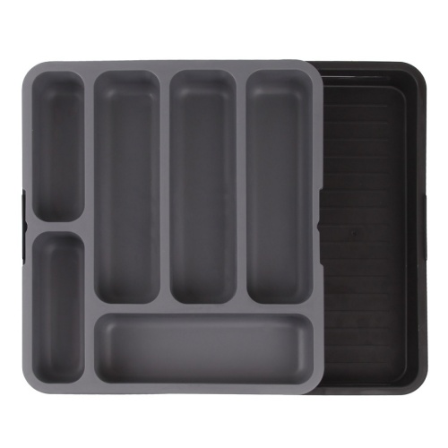 Лоток для столовых приборов 35*31см раздвижной Gondol G-87-GR фото 5