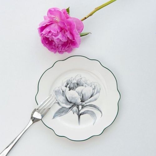 Тарелка десертная фарфор 19см ФЛОРЕС Home Queen 77414 фото 5