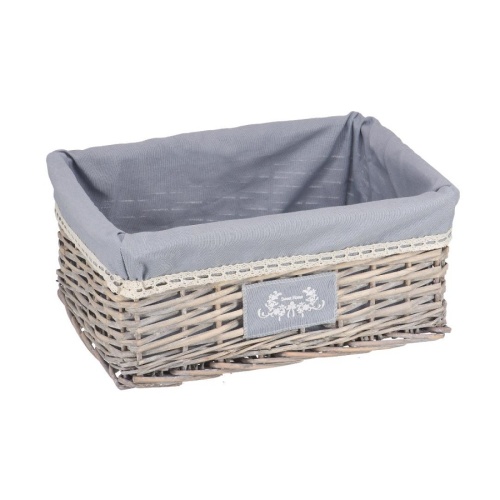 Корзинка декоративная 40*31*17см ЛЁН серый Магамакс EW-19M фото 2