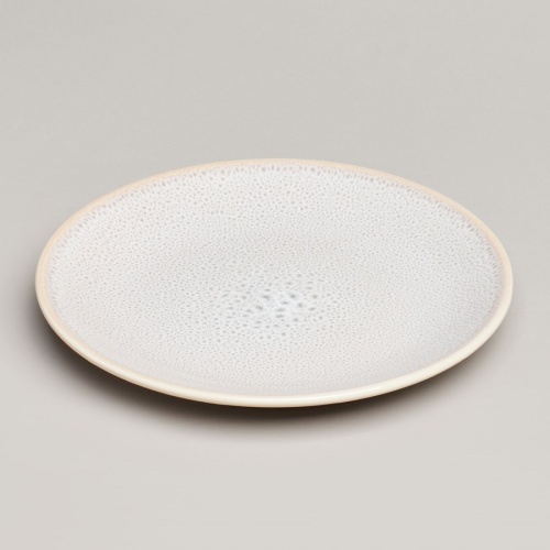 Тарелка десертная керамика 20,5см CROCUS бежевый Bronco 577-219 фото 2