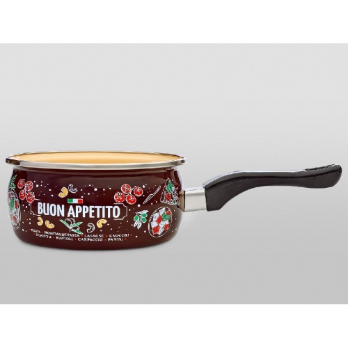 Ковш эмаль 1,5л Metrot ХИТ сферический без крышки индукция 389708 фото 2