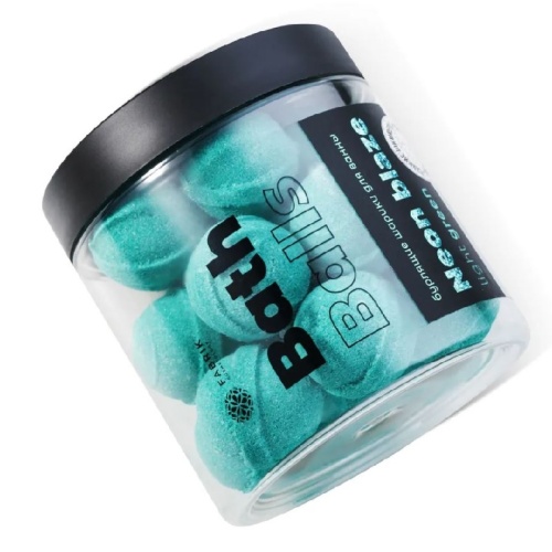 Соль для ванны бурлящая FABRIK COSMETOLOGY 300г Шарики Neon Blaze Light green фото 2