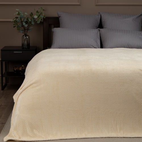 Плед 200*220см фланель R-Ромбики КРЕМОВЫЙ Absolute TF FNJ CR1 2022 11-0110 фото 2 Плед 200*220см фланель R-Ромбики КРЕМОВЫЙ Absolute TF FNJ CR1 2022 11-0110 фото 2