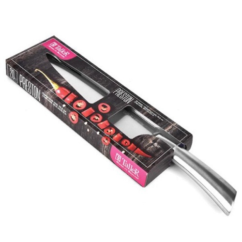 Нож поварской 20см ПРЕСТОН стальная ручка Taller TR-22071 фото 2