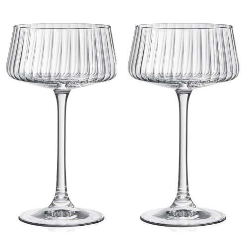 Набор бокалов для мартини 2шт 220мл XTRA OPTIC декорированные Crystalex 40862/47/220/2 фото 2
