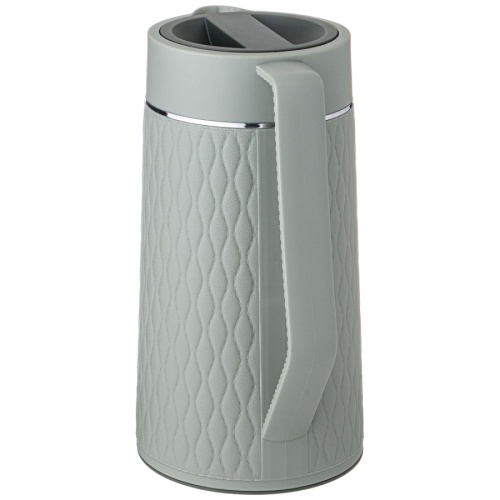 Термокувшин 1000мл Agness СЕРЫЙ стекло пластик 734-102 фото 2