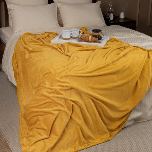 Плед 140*200см фланель ЖЕЛТЫЙ Absolute TF FNP Y 1420 фото 3 Плед 140*200см фланель ЖЕЛТЫЙ Absolute TF FNP Y 1420 фото 3