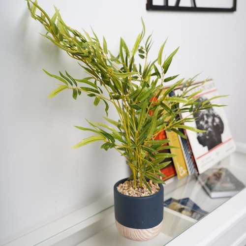 Растение искусственное 12,5*65см БАМБУК в цементном горшке Магамакс Mia5 фото 3