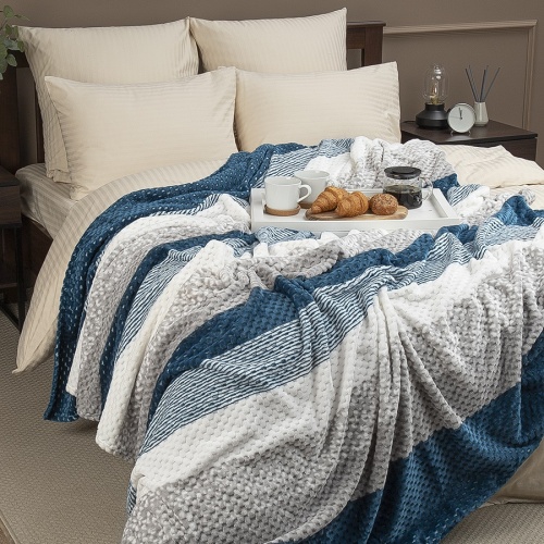 Плед 150*200см фланель СИНИЙ Absolute TF FNJPs BL 1520 фото 3