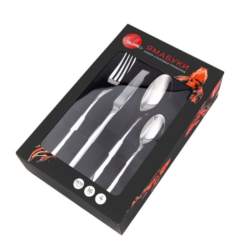 Набор столовых приборов 16пр ЯМАБУКИ глянцевые Home Quee 77218 фото 9