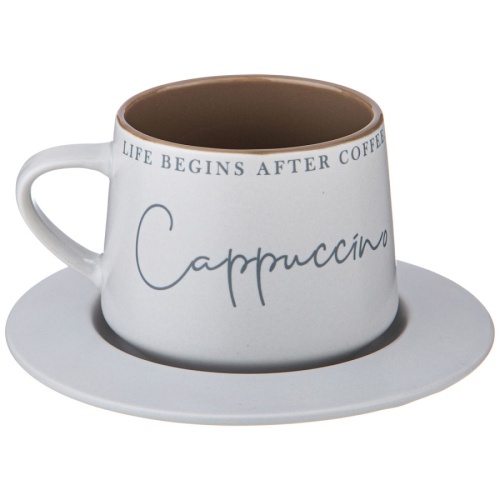 Чайная пара фарфор 320мл COFFEEMANIA Cappuccino Lefard 756-458 фото 2