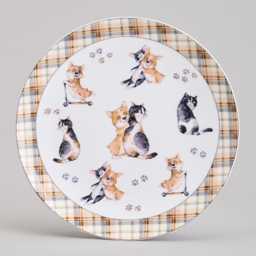 Тарелка десертная фарфор 23см ЛУЧШИЕ ДРУЗЬЯ Lefard 415-2182 фото 2