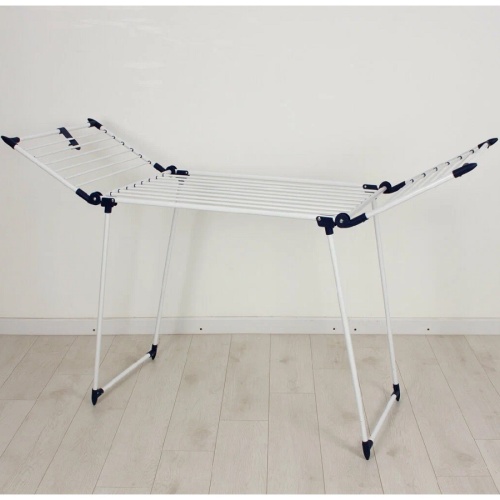 Сушилка для белья 25м QUATRO напольная (бело-синий) Joy Home 15025 фото 2